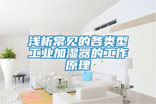 淺析常見(jiàn)的各類(lèi)型工業(yè)加濕器的工作原理