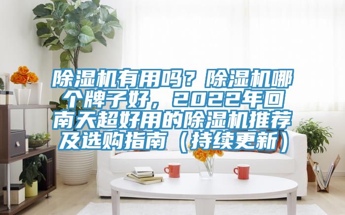 除濕機(jī)有用嗎？除濕機(jī)哪個(gè)牌子好，2022年回南天超好用的除濕機(jī)推薦及選購指南（持續(xù)更新）